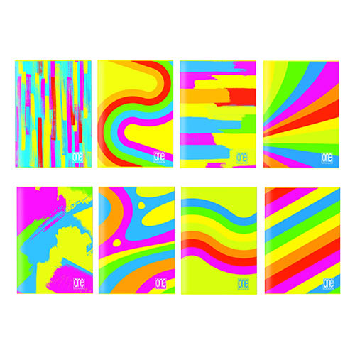 F&#252;zet A/4 42lap ONE COLOR Fantafluo vonalas