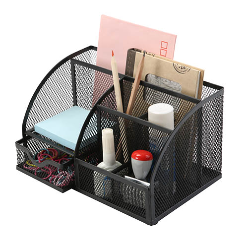 &#205;r&#243;asztali rendező f&#233;mh&#225;l&#243;s Q-CONNECT KF17295 fekete