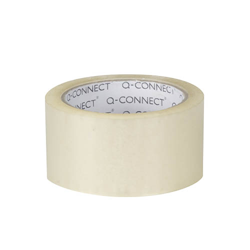 Rag.szalag 50mmx66m transzparens Q-CONNECT KF04382 alacsony zajsz&#237;ntű