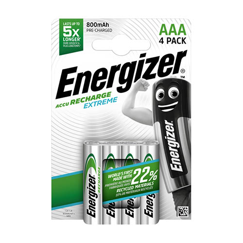 Akku ENERGIZER Extreme mikro AAA 800mAh 4db-os csomag