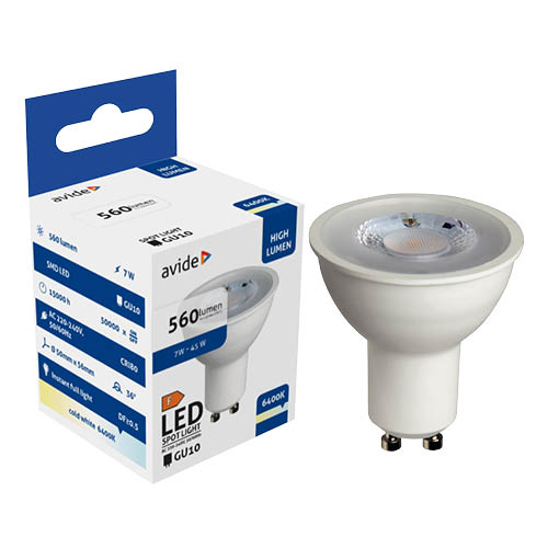 Izz&#243; Spot AVIDE GU10 7W CW 6400K