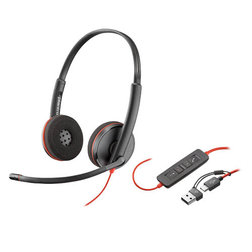 Fejhallgat&#243; mikrofonnal HP Poly Blackwire 3220 Stereo USB-C Headset