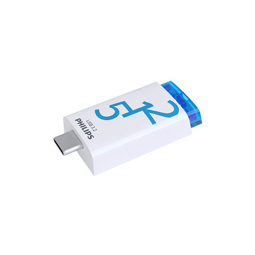 USB drive PHILIPS USB 3.2 Gen 1 512 GB USB-C k&#233;k