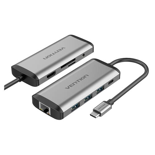 Dokkol&#243; VENTION USB-C - HDMI/USB3.0*3TF