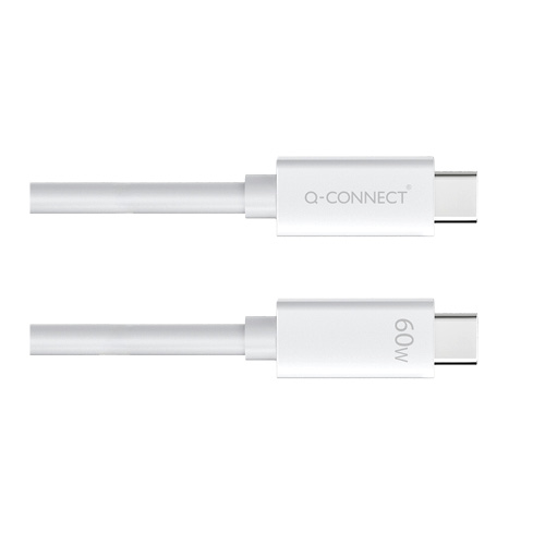 Adatkábel Q-CONNECT KF17043 1,2 m, USB-C – USB-C, 60 W