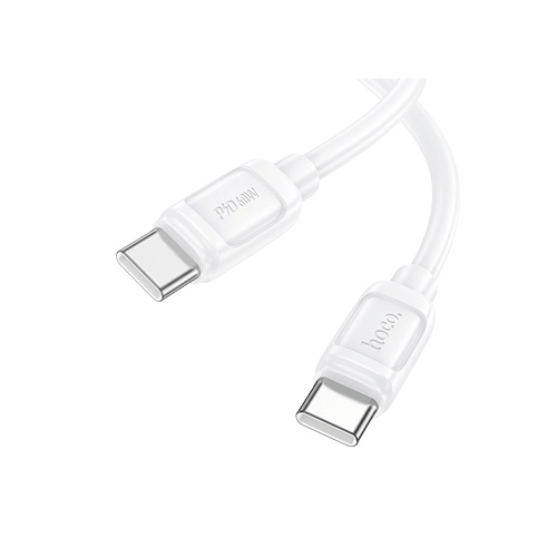 Adatkábel HOCO X115 Surpass 60 W-os C-C fehér