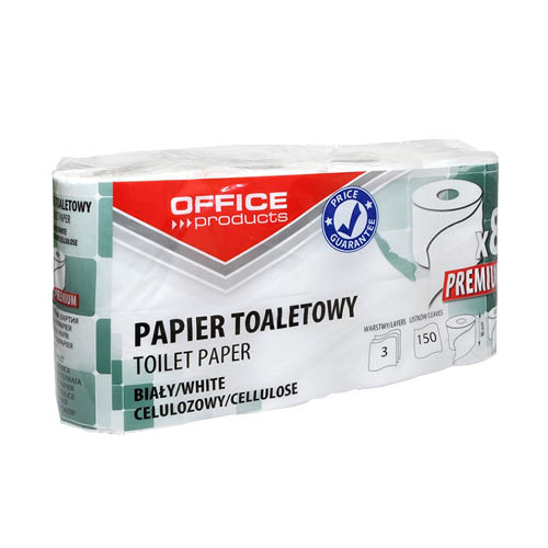 Toalettpap&#237;r OFFICE PRODUCTS  8 tekercses 3 r&#233;tegű feh&#233;r