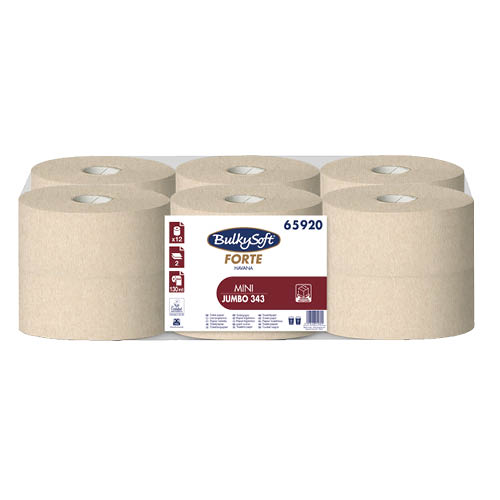 Toalettpap&#237;r BULKYSOFT Havana Mini 18 cm 343 lapos 2 r&#233;tegű barna