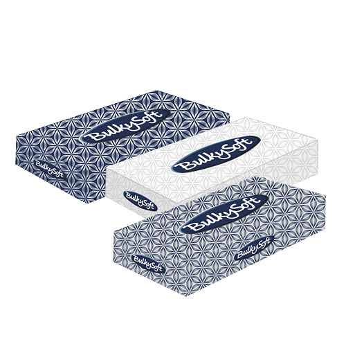 Kozmetikai kendő BULKYSOFT classic 100 lapos 2 r&#233;tegű h&#243;feh&#233;r