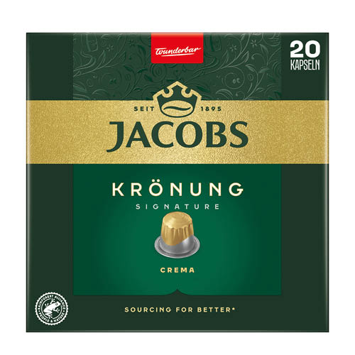 K&#225;v&#233;kapszula Nespresso kompatibilis JACOBS Kr&#246;nung Crema 20db