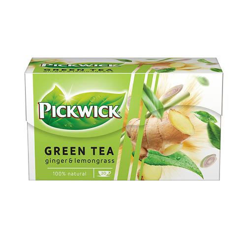Tea Pickwick z&#246;ldtea gy&#246;mb&#233;r &#233;s indiai citromfű 20x1,5g