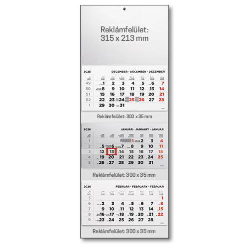 Speditőrnapt&#225;r Trans T070 3 t&#246;mb&#246;s 3 havi