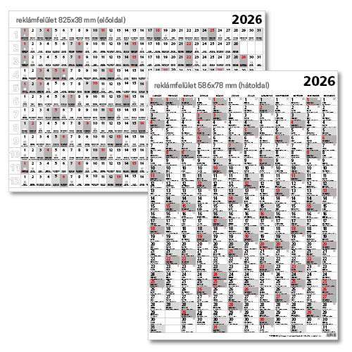 Tervezőnapt&#225;r &#233;ves Terminus k&#233;toldalas T100
