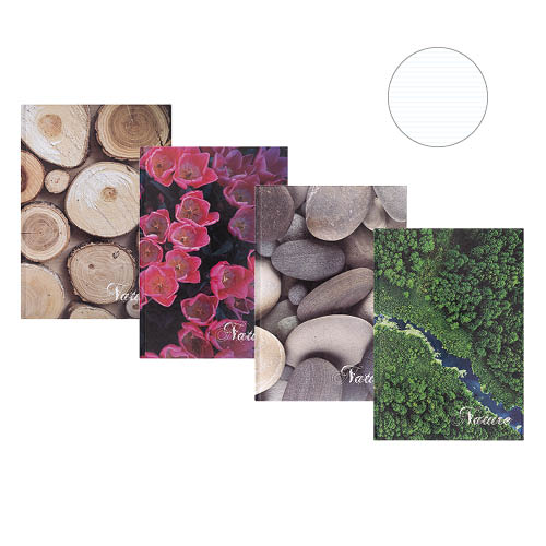 Beíró A/4 96 lap OFFICE PRODUCTS MIX NATURE vonalas