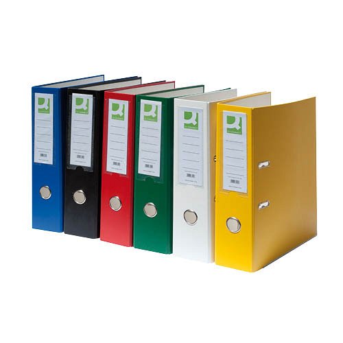 Iratrendező A/4 7,5 cm élvédős Q-CONNECT fekete