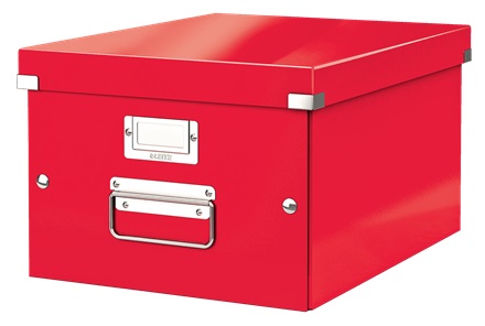 Tárolódoboz CLICK&amp;STORE A/4 méretű piros