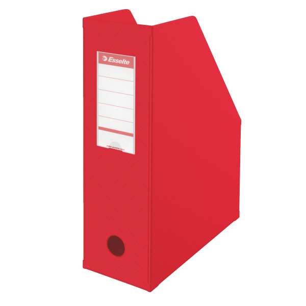 Iratpapucs PVC ESSELTE VIVIDA összehajtható 10cm piros