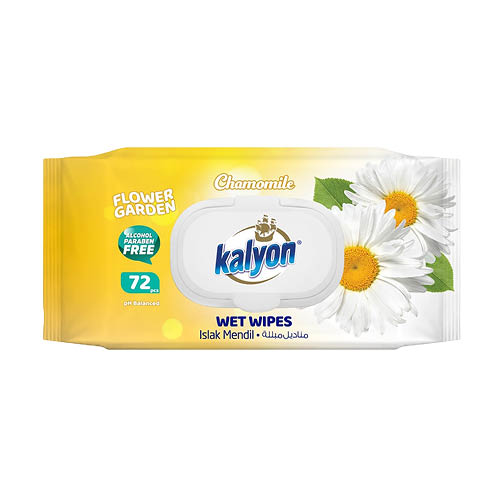 Törlőkendő nedves KALYON Kamilla 72 db/csomag FlipTop