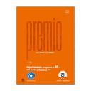 Spirálfüzet A/4 80lap Staufen Premio BALKEZES kockás narancs