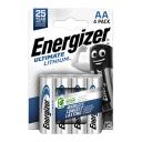 Elem ENERGIZER Ultimate Lítium ceruza AA 4db-os csomag