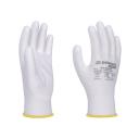 Kesztyű kötött-mártott 9-es méret fehér