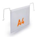 Logisztikai zseb drót rögzítéssel  DURABLE A/4 fekvő PP