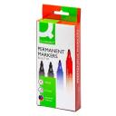 Marker permanent készlet 4db-os kerek hegyű Q-CONNECT KF26088