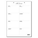 Tervezőnaptár heti Bianco T111-002