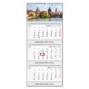 Képes speditőrnaptár T082 3 tömbös 3 havi spirálos Város