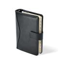 Gyűrűs kalendárium Saturnus fényes műbőr M231 fekete