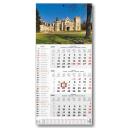 Képes speditőrnaptár T077 1 tömbös 3 havi Kastély