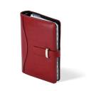 Gyűrűs kalendárium Saturnus fényes bőrhatású műbőr S437 bordó