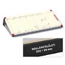 Asztali naptár fekvő jegyzetblokkos műbőr naptárháttal C050 fekete