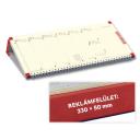 Asztali naptár fekvő jegyzetblokkos műbőr naptárháttal C050 bordó