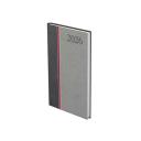 Zsebagenda álló GROOVY G035 antracit-piros-szürke