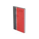 Zsebagenda álló GROOVY G035 antracit-ezüst-bordó