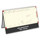 Asztali naptár álló jegyzetblokkos műbőr naptárháttal C051 fekete