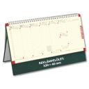 Asztali naptár álló jegyzetblokkos műbőr naptárháttal C051 zöld