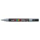 Dekormarker UNI POSCA PC-3M 0,9-1,3mm kúpos hegy szürke