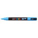 Dekormarker UNI POSCA PC-3M 0,9-1,3mm kúpos hegy világoskék