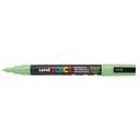 Dekormarker UNI POSCA PC-3M 0,9-1,3mm kúpos hegy világoszöld