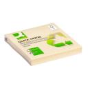 Öntapadós jegyzettömb 76x76mm 100lap Q-CONNECT KF05609 RECYCLED sárga