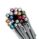 Golyósirón Magnetic Pen 13,5cm fekete tolltest SWAROVSKI® kristállyal díszítve sötétzöld