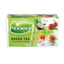 Tea Pickwick zöld tea gyümölcsös variációk (Kókusz, Áfonya, Mangó-jázmin, Eper-citromfű) 20x1,5g