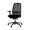Forgószék irodai ELOVIE SWIVEL CHARI MESH karfával hálós fekete